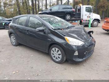  Salvage Toyota Prius c