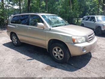 Salvage Toyota Highlander