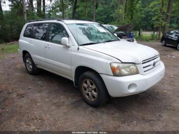  Salvage Toyota Highlander