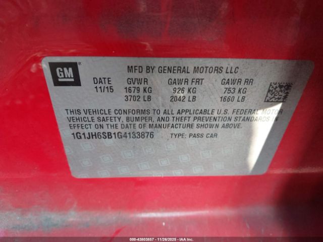 Chevrolet Sonic Rs Manual Image 5