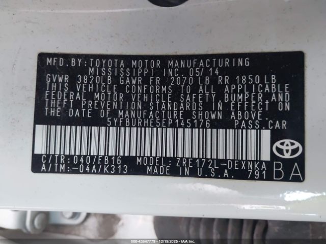 Toyota Corolla Le Image 4