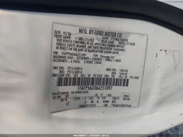 Ford Taurus Sel Image 12