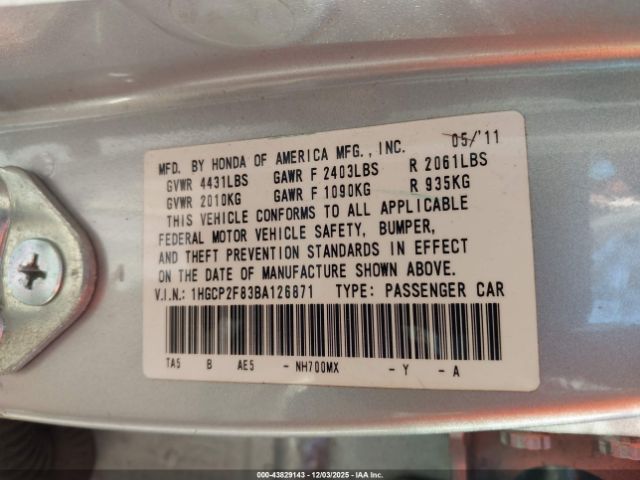 Honda Accord 2.4 Ex-l Image 9