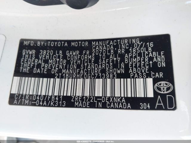 Toyota Corolla Le Image 7