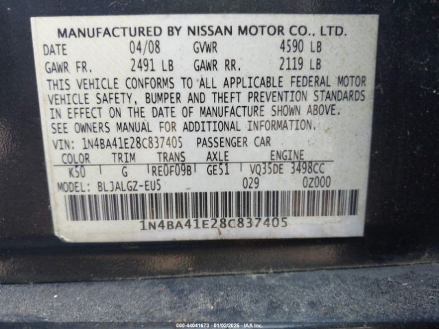 Nissan Maxima 3.5 Sl Image 2