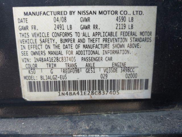 Nissan Maxima 3.5 Sl Image 2