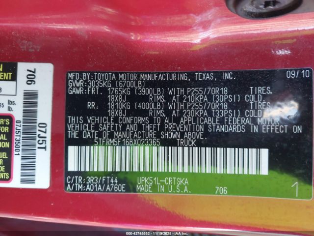 Toyota Tundra Grade 4.6l V8 Image 12