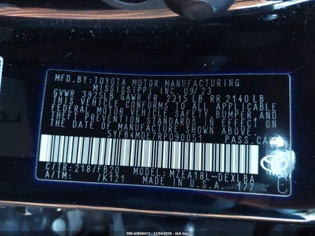 Toyota Corolla Le Image 4