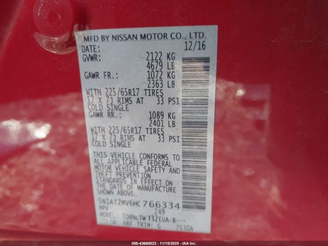 Nissan Rogue Sv Image 3