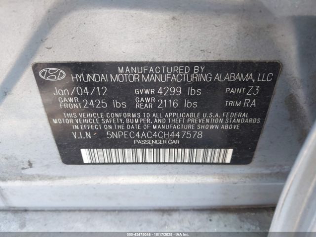 Hyundai SONATA Limited Image 9