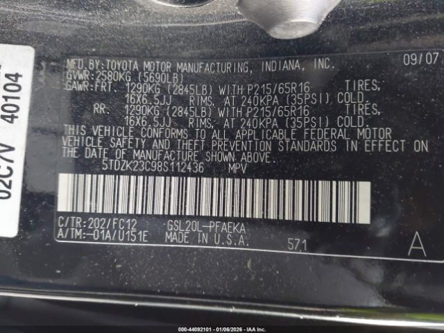 Toyota Sienna Le Image 11