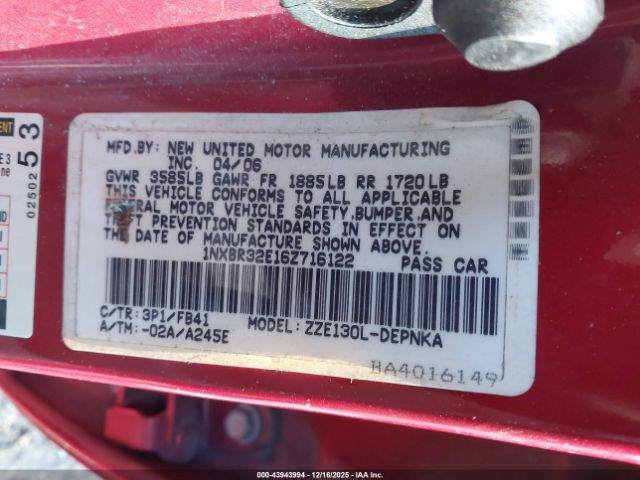 Toyota Corolla Le Image 2