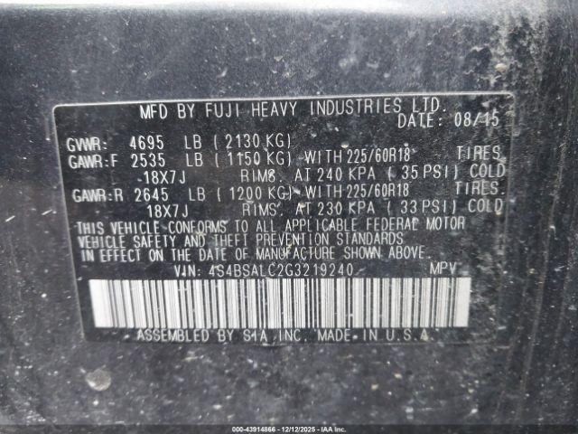 Subaru Outback 2.5i Limited Image 7