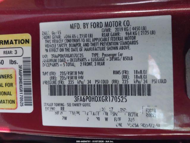 Ford Fusion Se Image 6