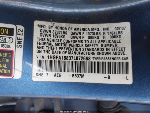 Honda Civic Ex Image 7